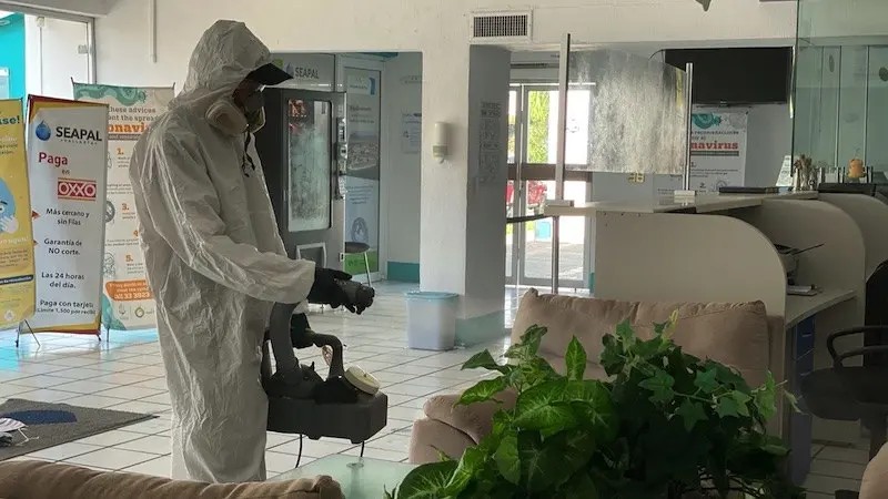 Sanitizan Instalaciones de SEAPAL Vallarta