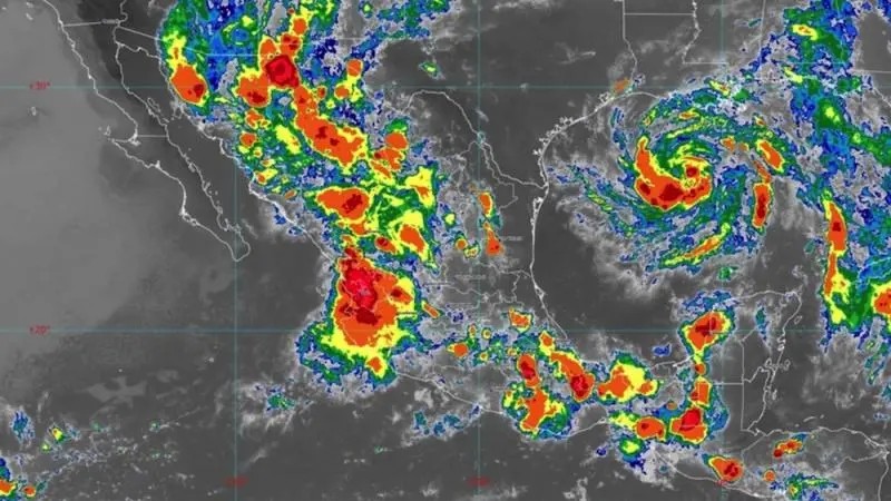 México. Pronostican lluvias en gran parte del país para esta madrugada