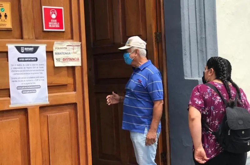 Nayarit. Registro Civil cerrará sus puertas para desinfectar sus instalaciones