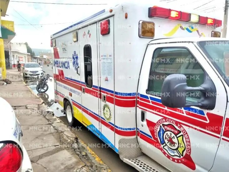 Motociclista mal herido