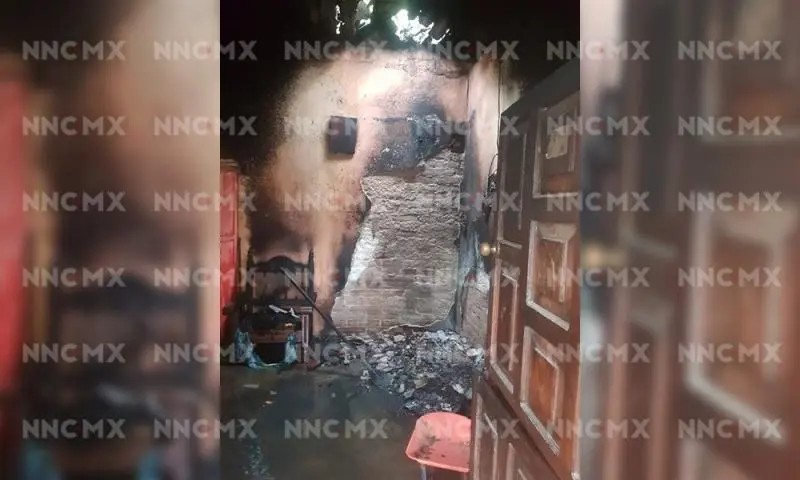 Se quemó una casa en Valle de Banderas