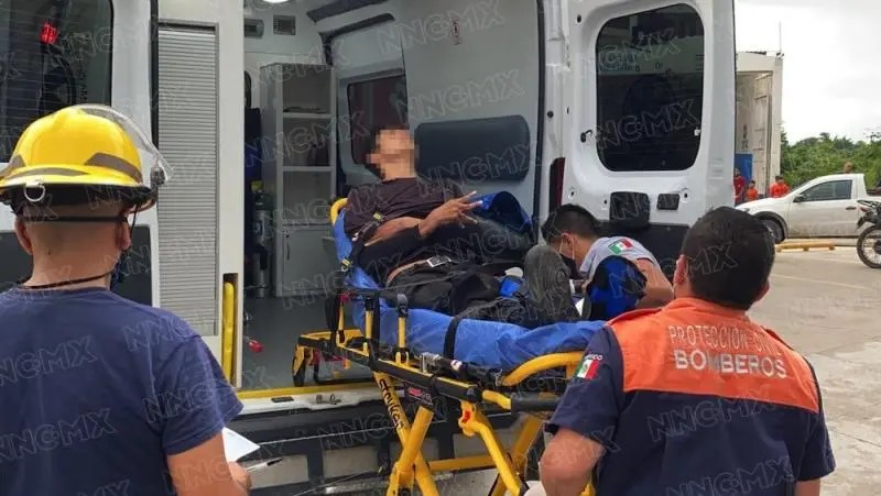 Motociclista fracturado en la colonia San Esteban