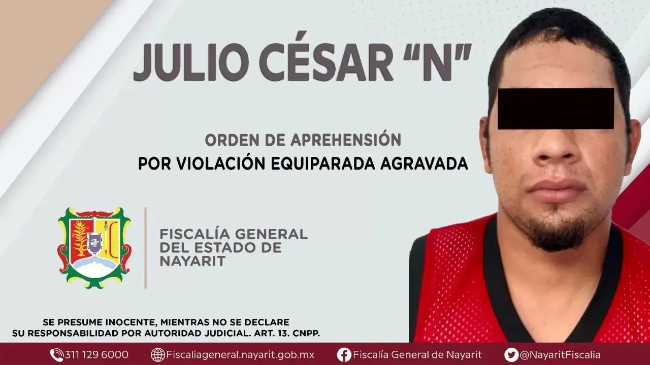 Capturado en tepic por violación equiparada agravada