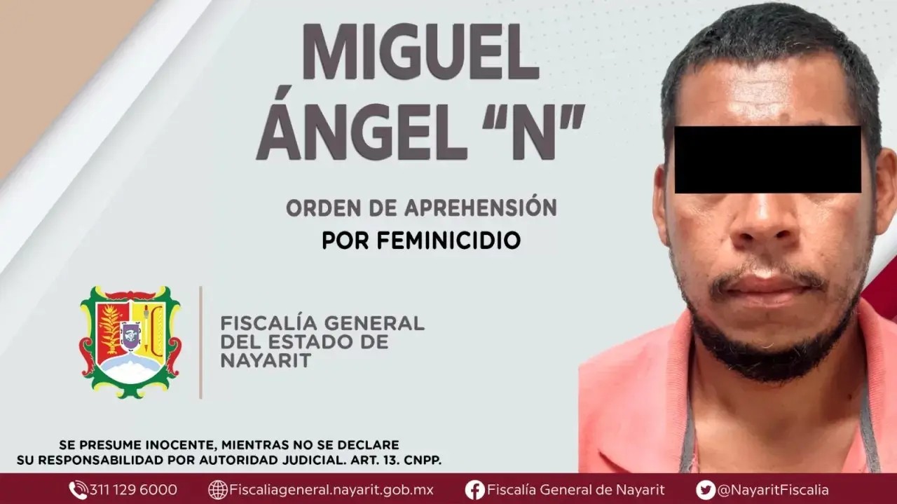 Se le ejecuta orden de aprehensión a presunto feminicida de compostela