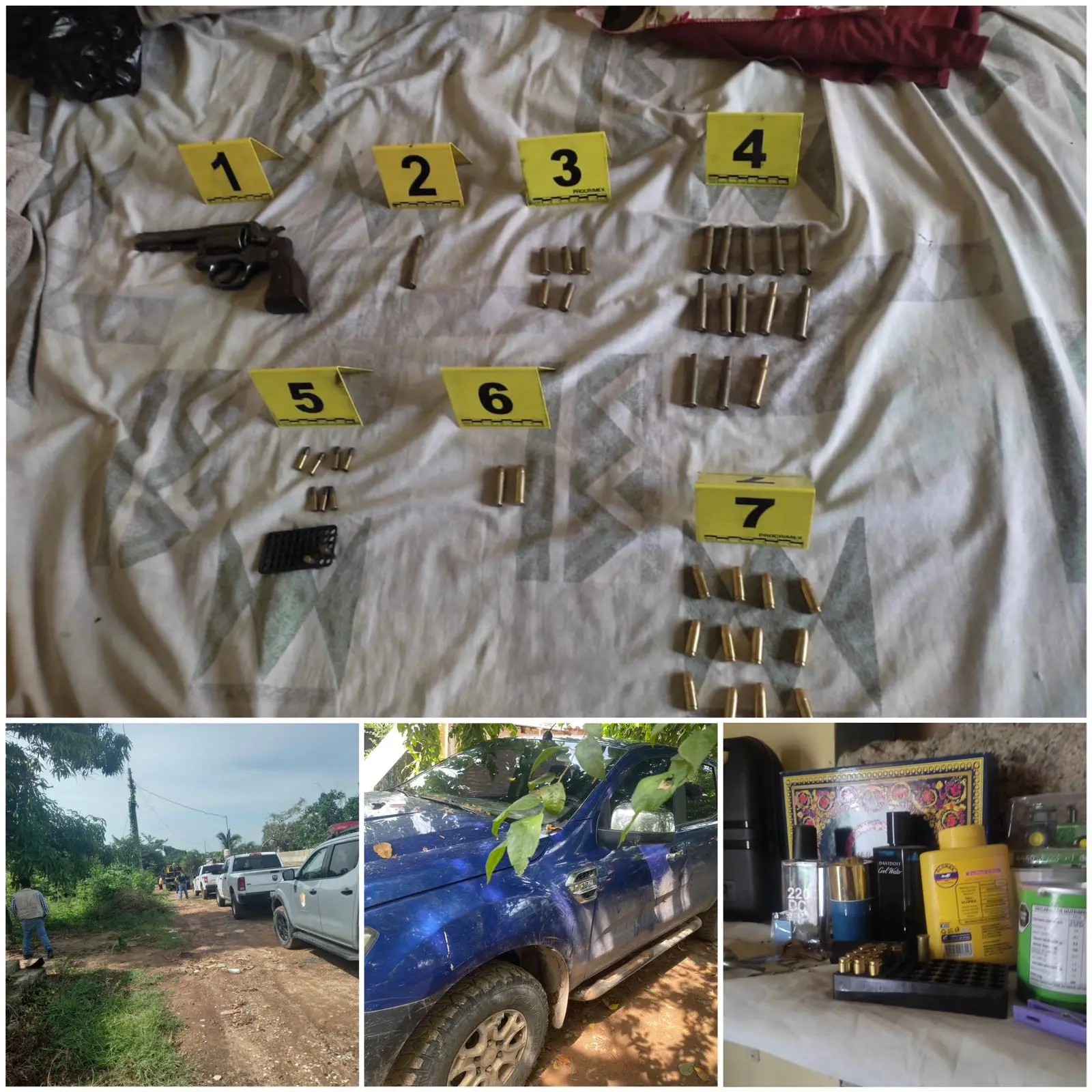 Asegura Fiscalía de Nayarit arma y vehículo utilizados en atentado en Rosamorada