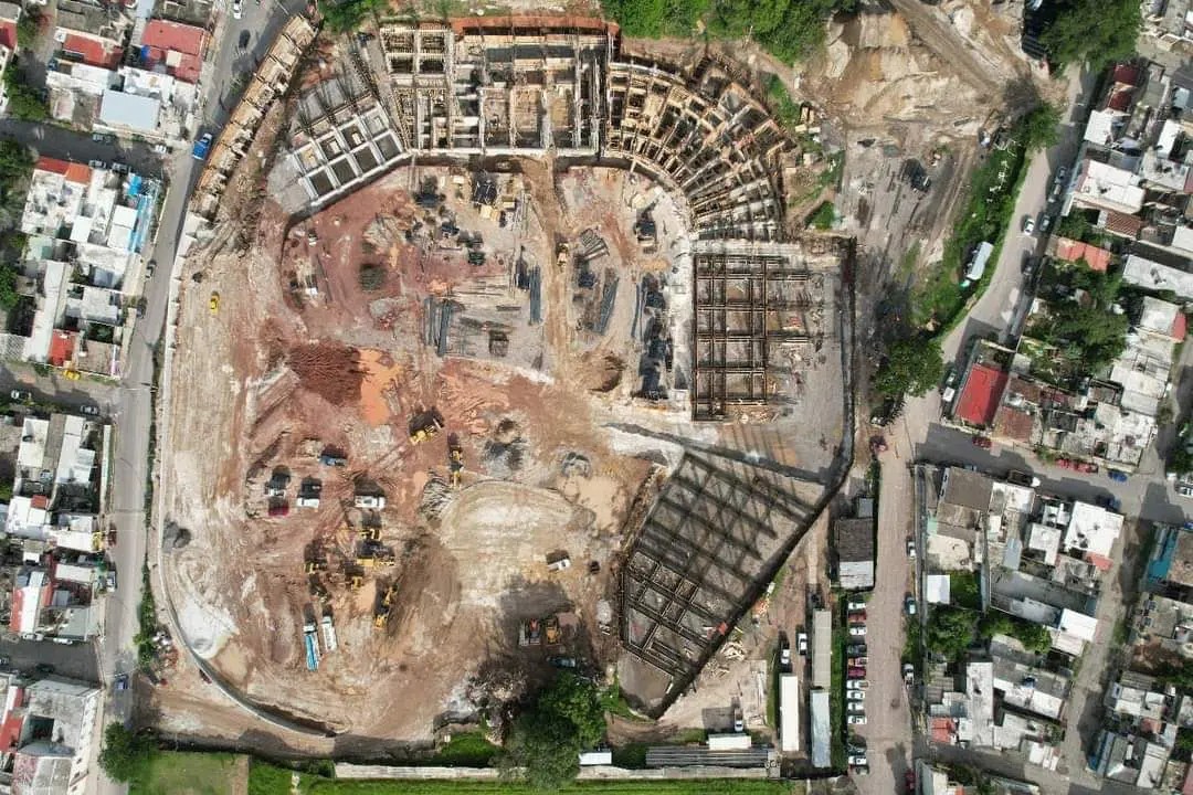 Progresa el estadio de béisbol en Santa Teresita