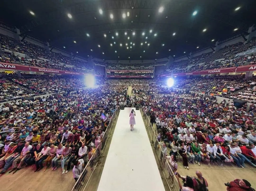 Recibe Nayarit a Claudia Sheinbaum