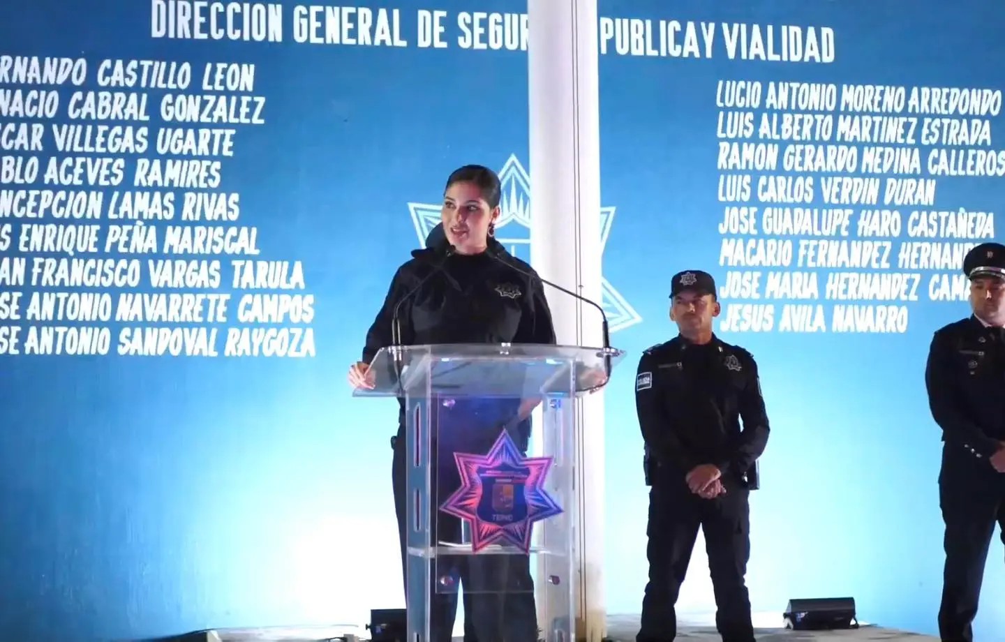 Asume Geraldine Ponce control de la seguridad en Tepic y ratifica mandos policiales