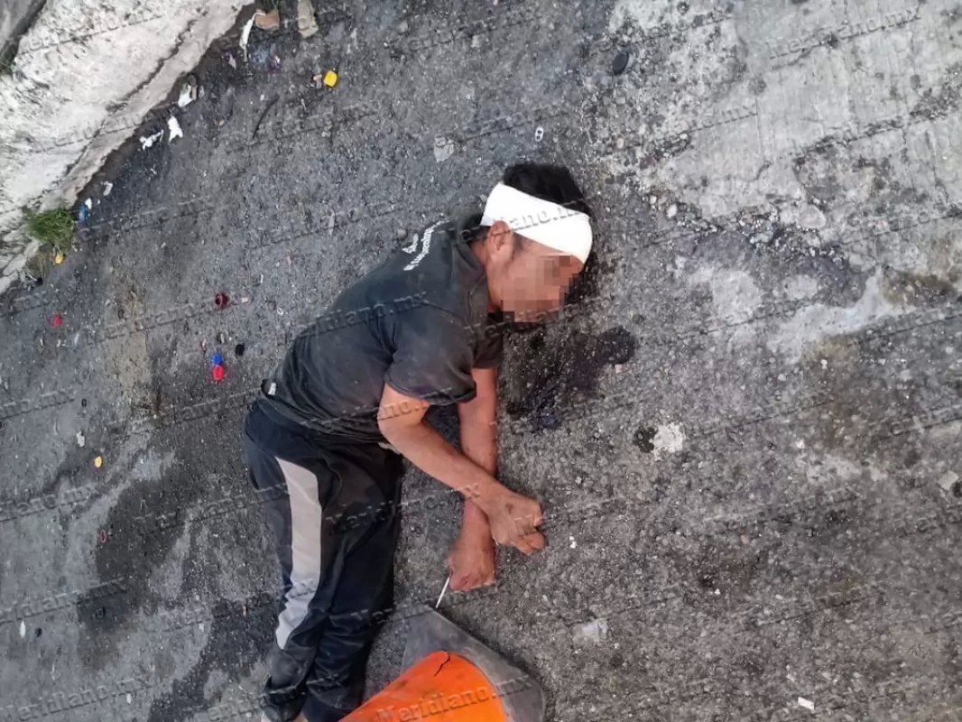 ¡agoniza indigente!