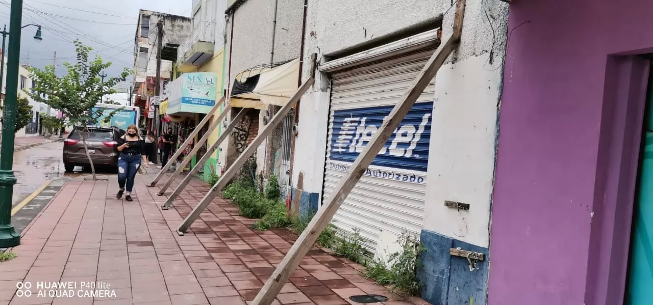 Peligro latente en el Centro Histórico