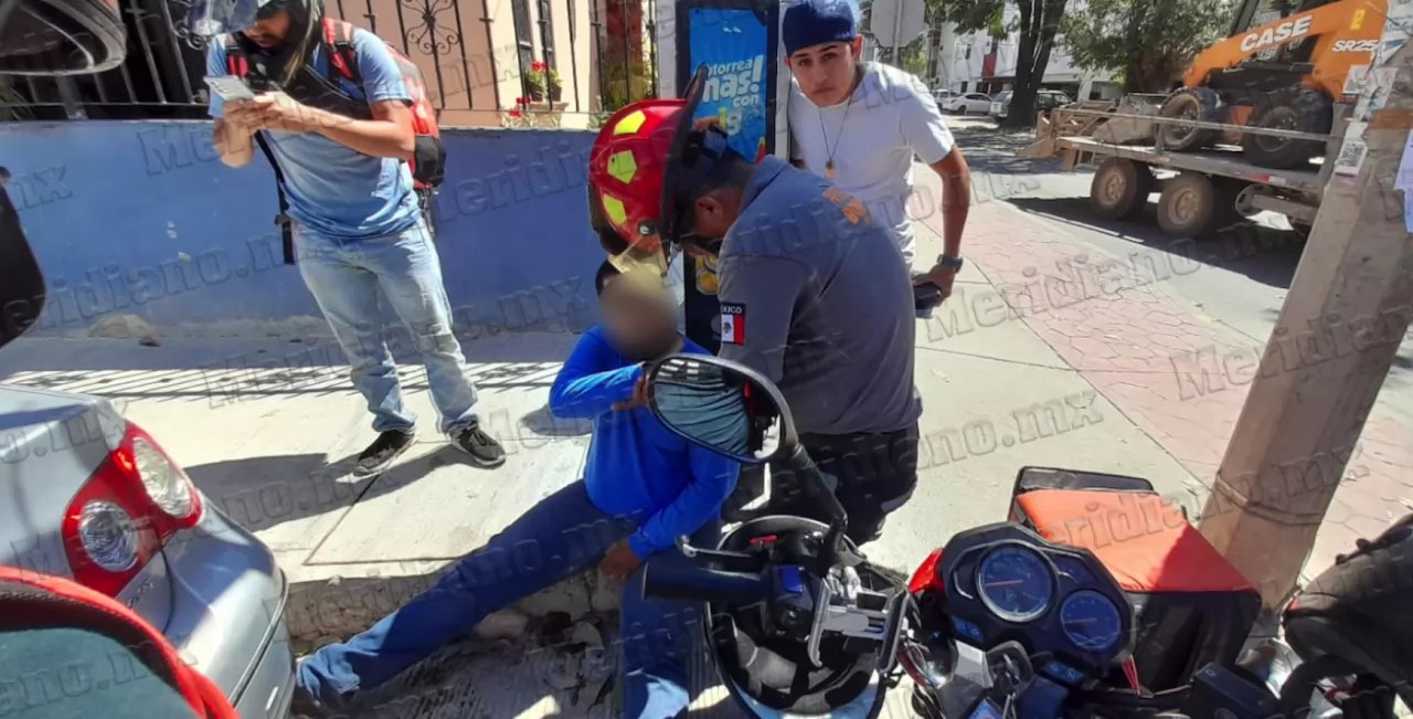 Chocaron dos motos en colonia versalles