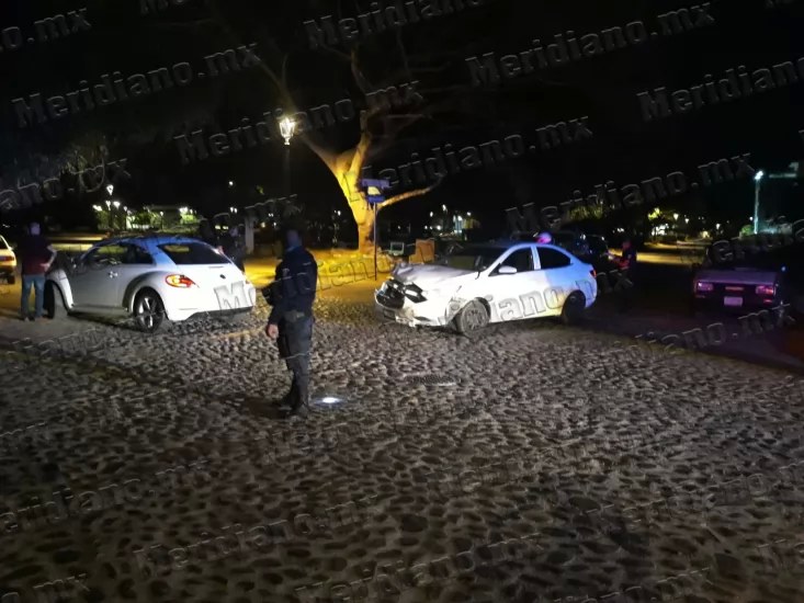 ¡choque  aparatoso frente al modulo de fluvial!