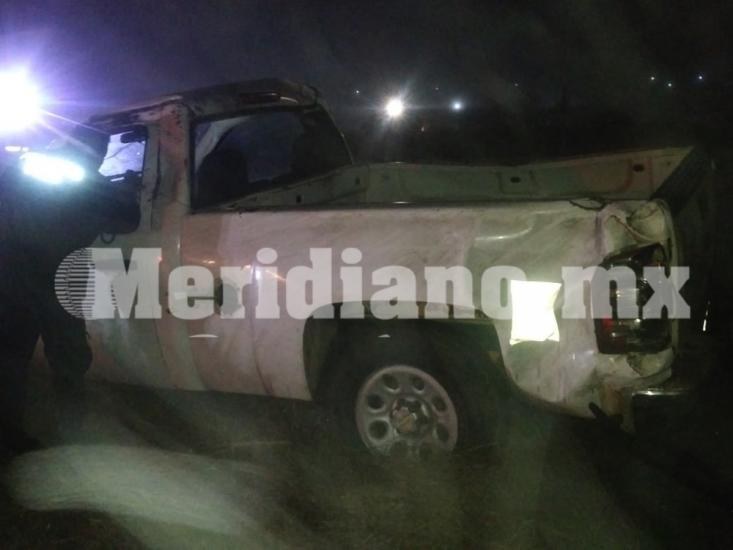 Encuentran patrulla  volcada y abandonada