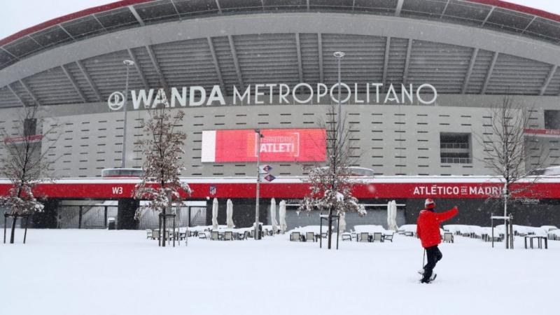 LaLiga: Temporal de nieve paralizó el futbol español, con 26 partidos suspendidos