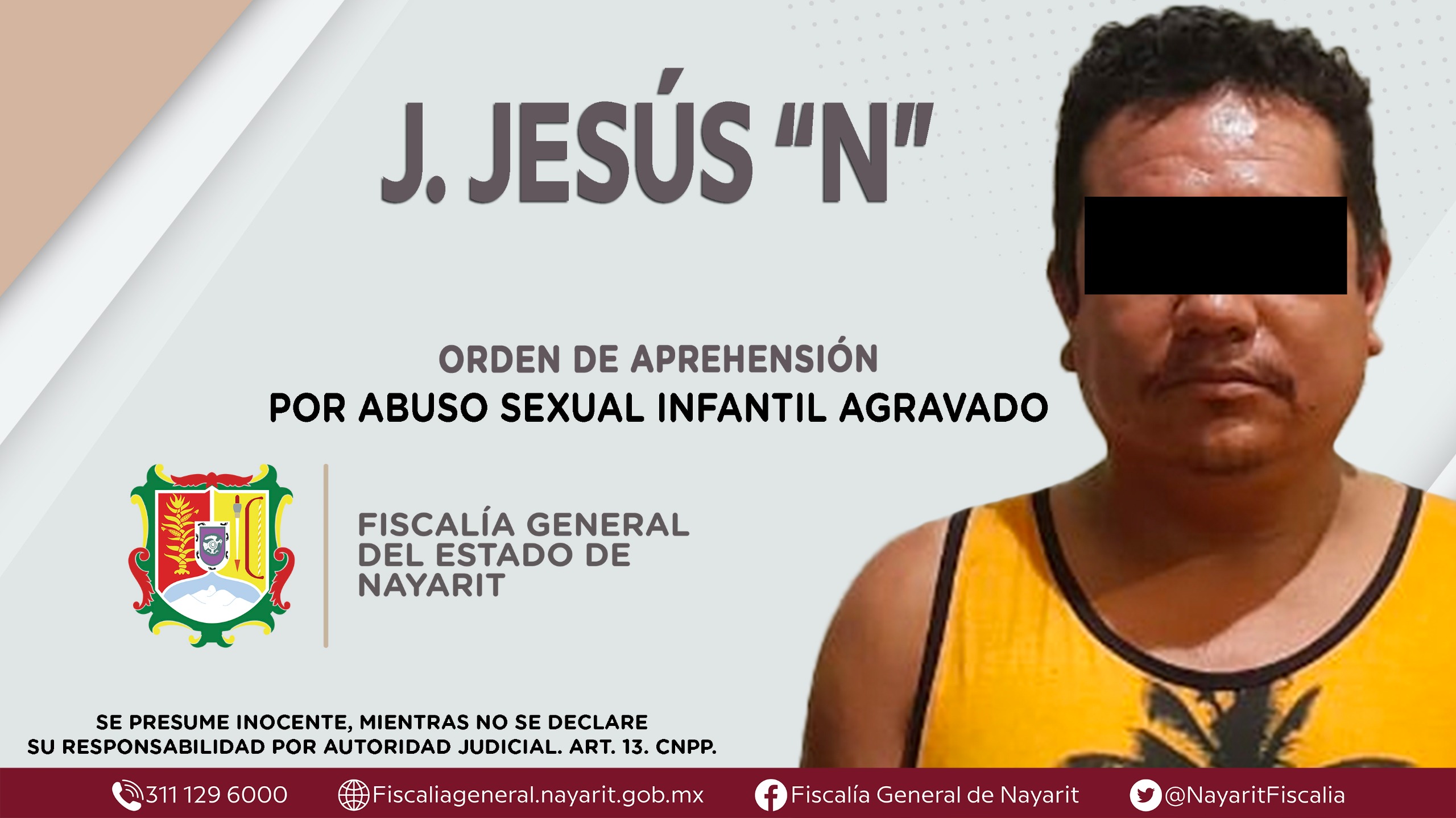 Aprehendido Presunto Responsable De Abuso Sexual Infantil Agravado Noticias De Nayarit 7863