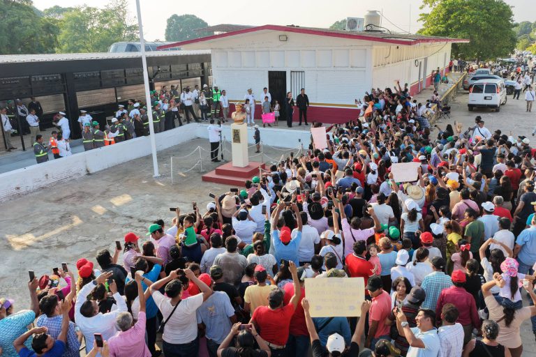 Inaugura Claudia Sheinbaum estaciones de la línea K del tren Interoceánico